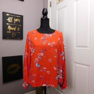 🌻 L.O.G.G H&M Floral Long Sleeve Blouse